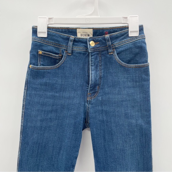 Sézane Denim Perfect Slim Jeans in Blue Denim - Picture 5 of 11